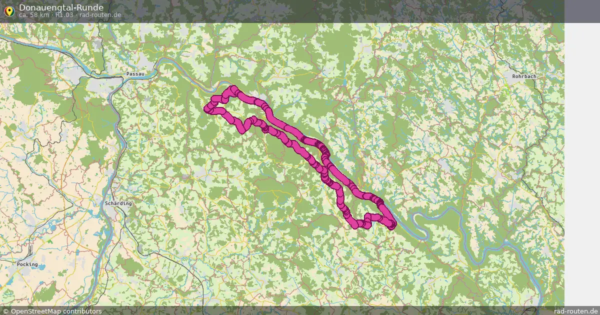 Donauengtal-Runde (R1.03) – Fernradroute auf Rad-Routen.de