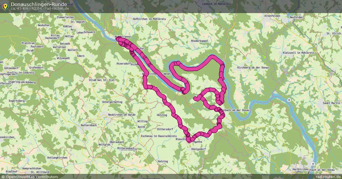 Donauschlingen-Runde (R1.04) – Fernradroute auf Rad-Routen.de