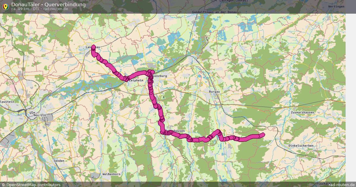 DonauTäler - Querverbindung (DTL) – Fernradroute auf Rad-Routen.de