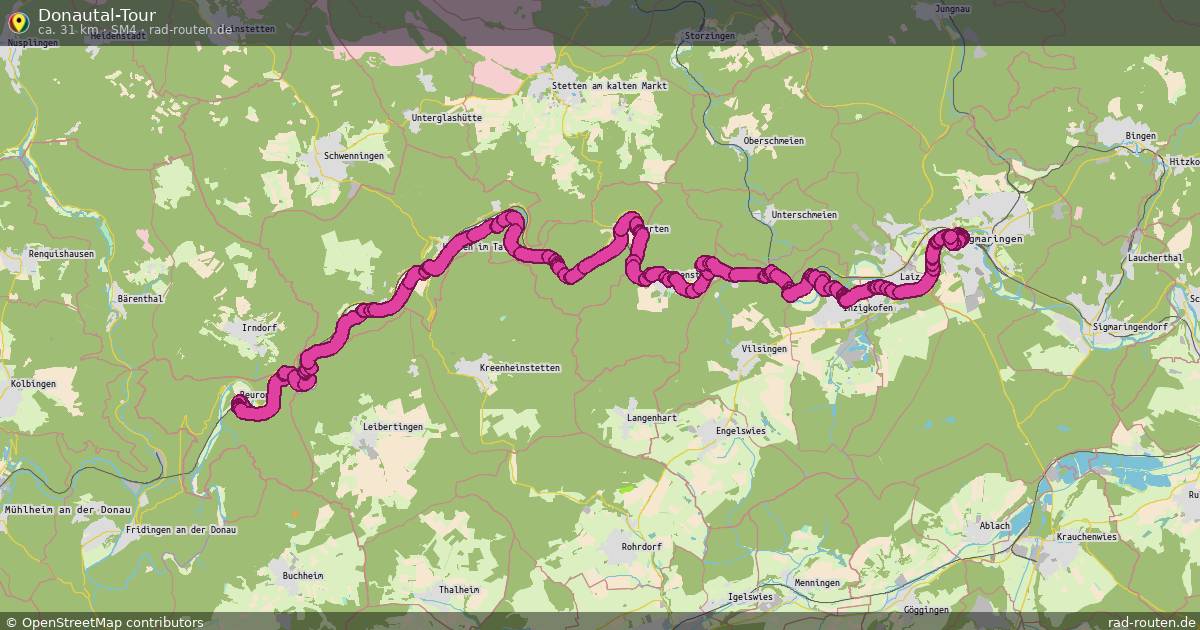 Donautal-Tour (SM4) – Fernradroute auf Rad-Routen.de
