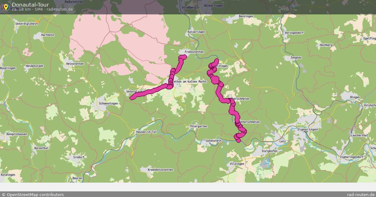 Donautal-Tour (SM4) – Fernradroute auf Rad-Routen.de