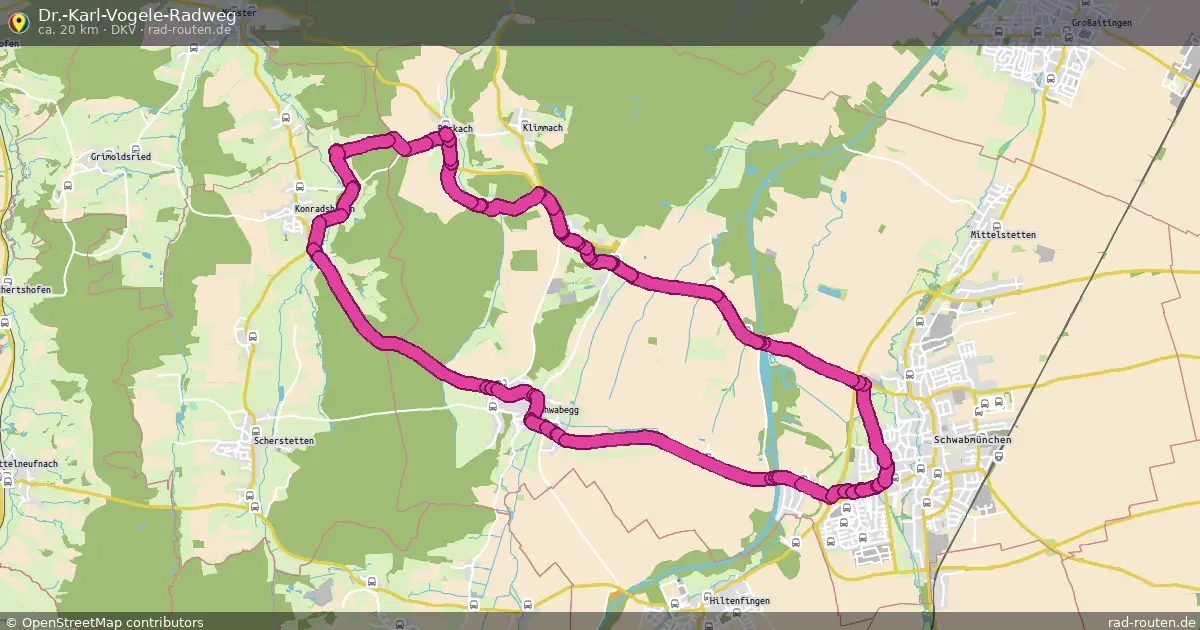 Dr.-Karl-Vogele-Radweg (DKV) – Fernradroute auf Rad-Routen.de