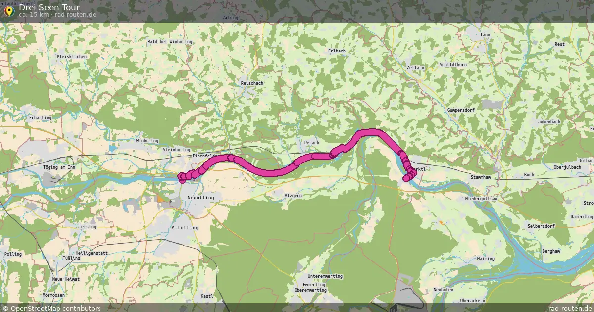 Drei Seen Tour – Fernradroute auf Rad-Routen.de