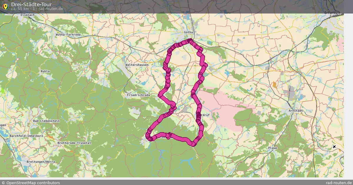 Drei-Städte-Tour (1) – Fernradroute auf Rad-Routen.de