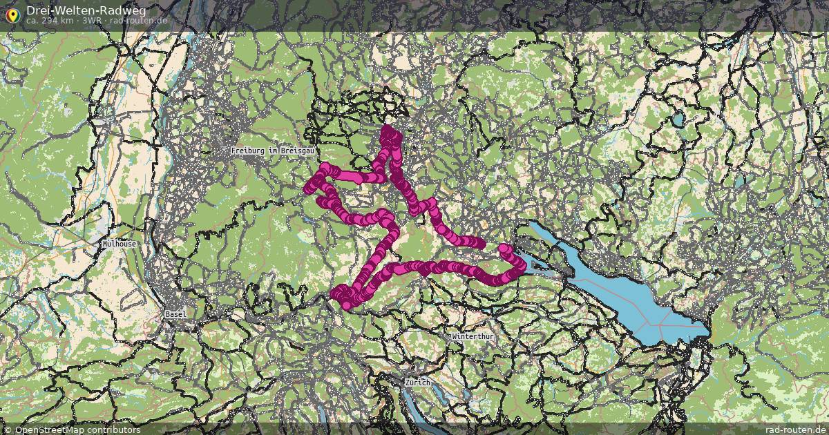 Drei-Welten-Radweg (3WR) – Fernradroute auf Rad-Routen.de