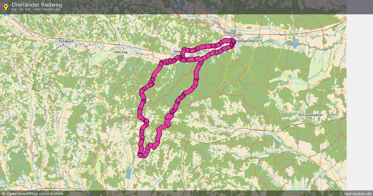 Dreiländer Radweg – Fernradroute auf Rad-Routen.de