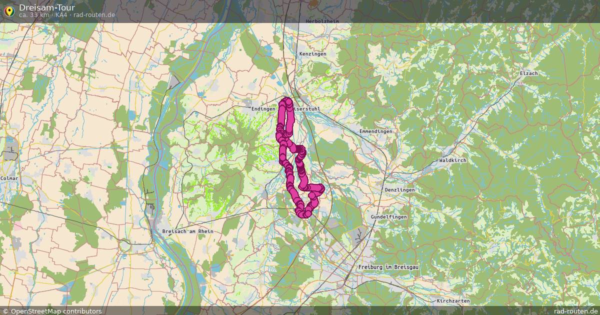 Dreisam-Tour (Ka4) – Fernradroute auf Rad-Routen.de