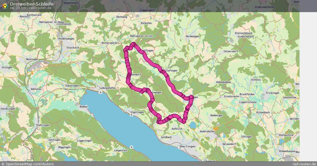 Dreiweiher-Schleife – Fernradroute auf Rad-Routen.de