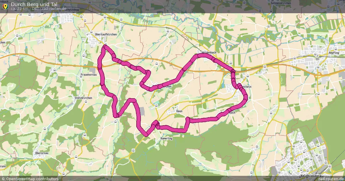 Durch Berg und Tal (DBT) – Fernradroute auf Rad-Routen.de