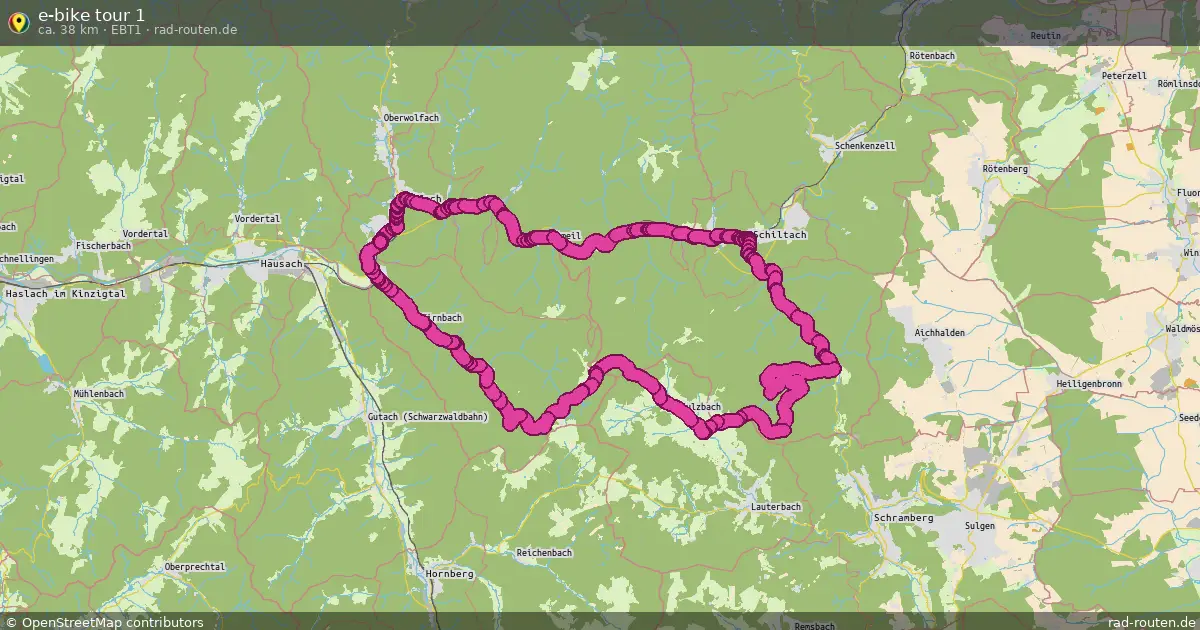 e-bike tour 1 (ebt1) – Fernradroute auf Rad-Routen.de