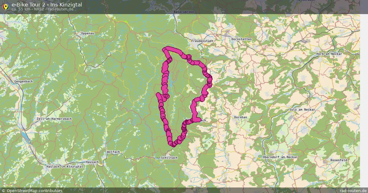 e-Bike Tour 2 - Ins Kinzigtal (NRS2) – Fernradroute auf Rad-Routen.de