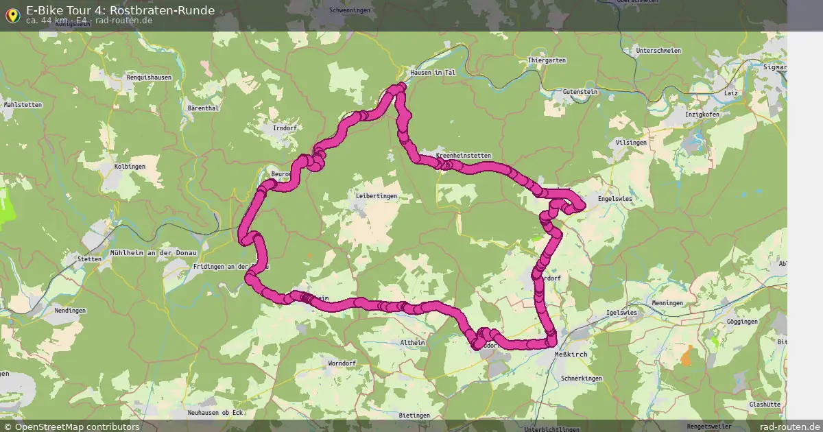 E-Bike Tour 4: Rostbraten-Runde (E4) – Fernradroute auf Rad-Routen.de