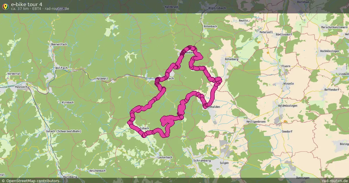 e-bike tour 4 (ebt4) – Fernradroute auf Rad-Routen.de
