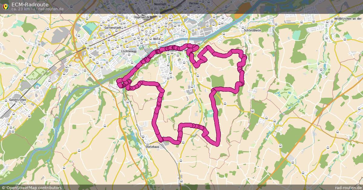 ECM-Radroute (I) – Fernradroute auf Rad-Routen.de