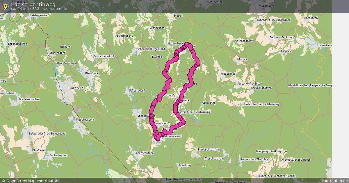 Edelserpentinweg (B53) – Fernradroute auf Rad-Routen.de