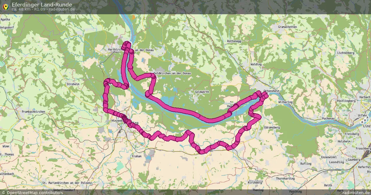Eferdinger Land-Runde (R1.09) – Fernradroute auf Rad-Routen.de