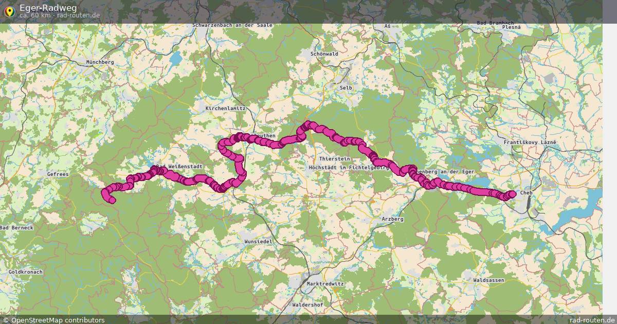 Eger-Radweg – Fernradroute auf Rad-Routen.de