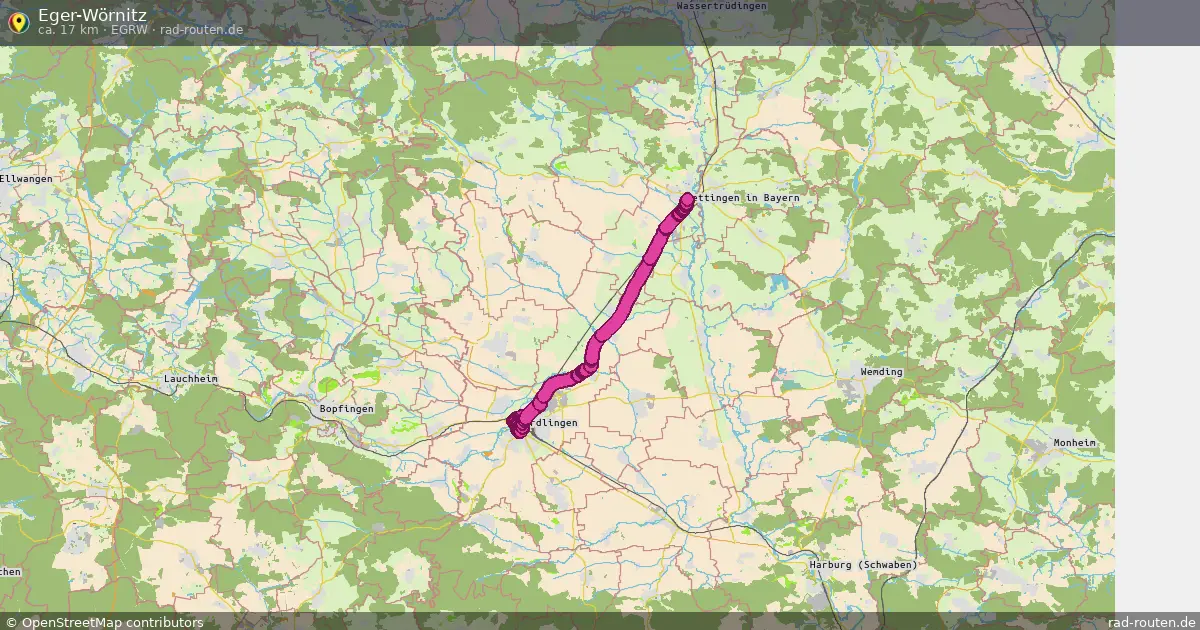 Eger-Wörnitz (EgrW) – Fernradroute auf Rad-Routen.de