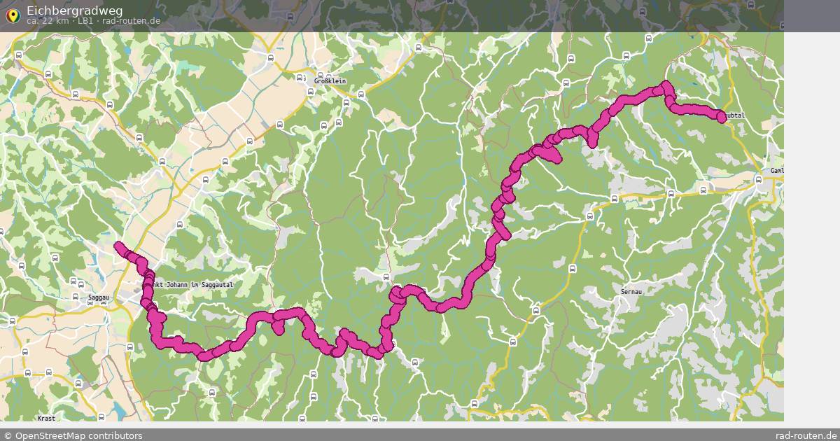 Eichbergradweg (LB1) – Fernradroute auf Rad-Routen.de