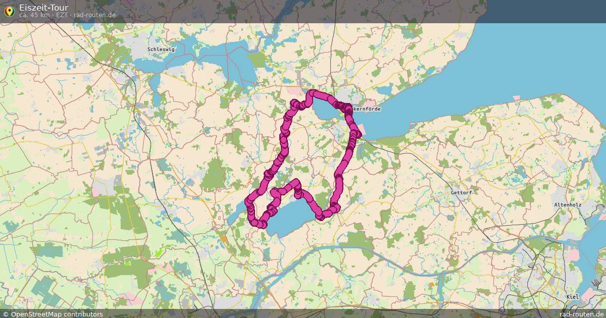 Eiszeit-Tour (EZT) – Fernradroute auf Rad-Routen.de