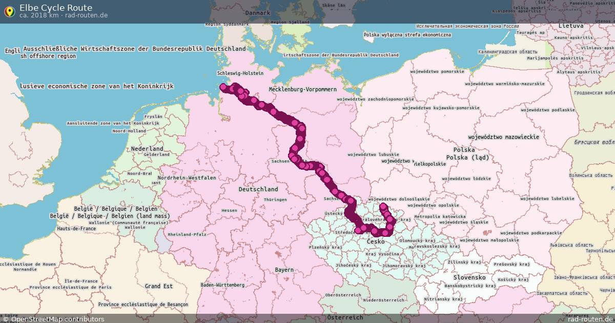 Elbe Cycle Route – Fernradroute auf Rad-Routen.de
