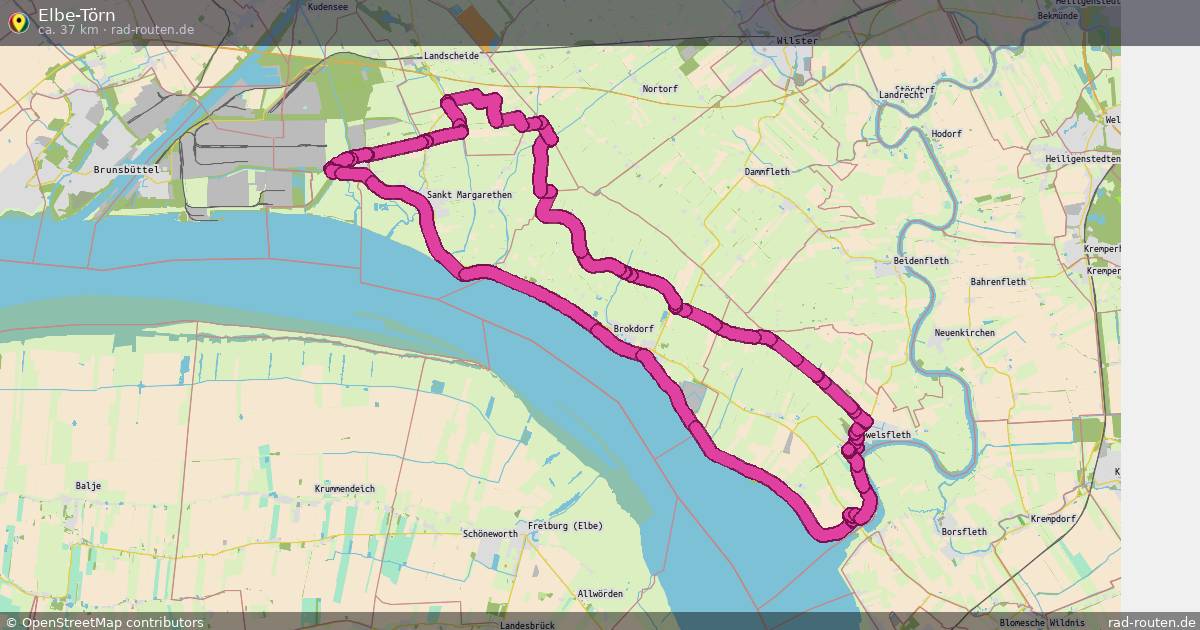 Elbe-Törn – Fernradroute auf Rad-Routen.de