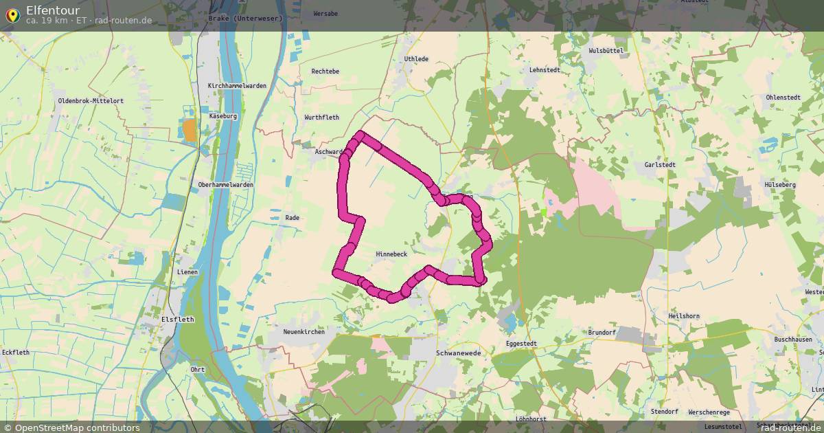 Elfentour (ET) – Fernradroute auf Rad-Routen.de