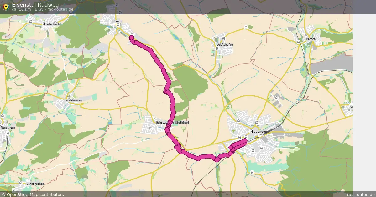 Elsenstal Radweg (ERW) – Fernradroute auf Rad-Routen.de