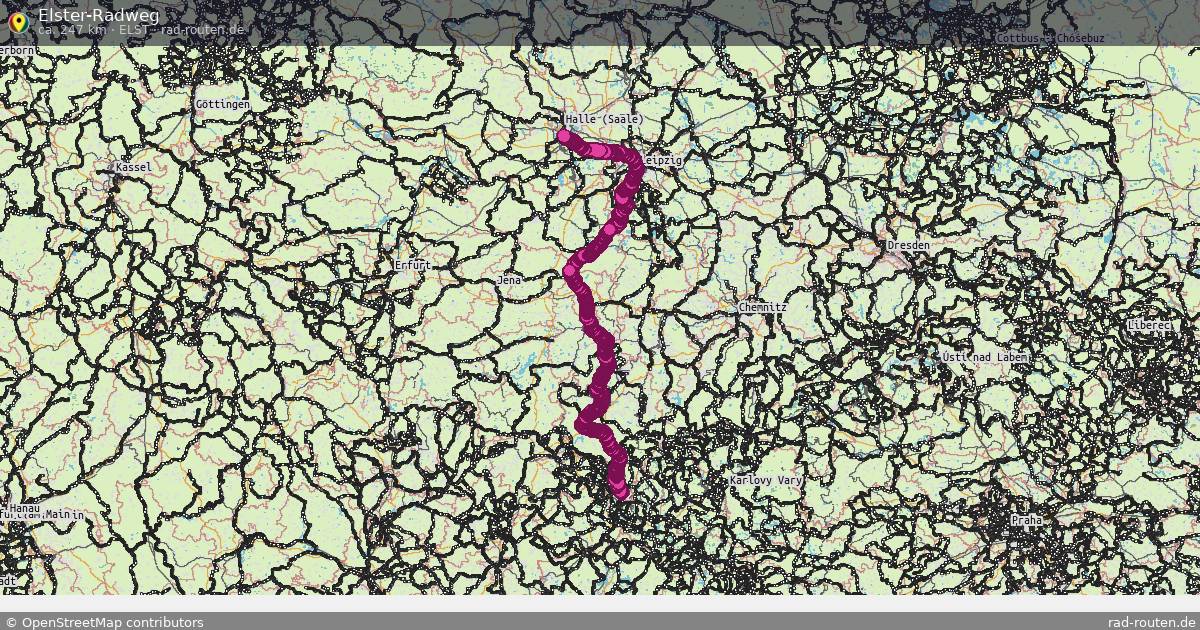 Elster-Radweg (Elst) – Fernradroute auf Rad-Routen.de