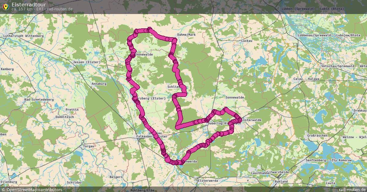 Elsterradtour (ERT) – Fernradroute auf Rad-Routen.de