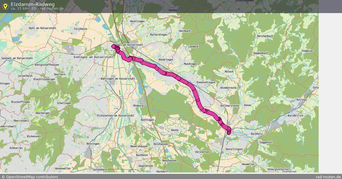 Elzdamm-Radweg (Ed) – Fernradroute auf Rad-Routen.de