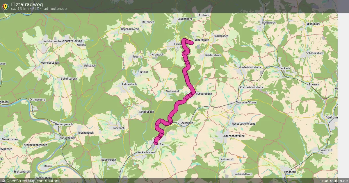 Elztalradweg (Elz) – Fernradroute auf Rad-Routen.de