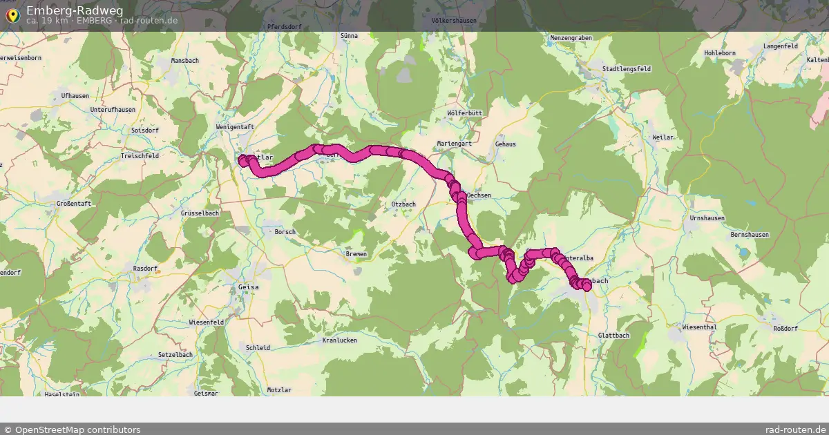 Emberg-Radweg (Emberg) – Fernradroute auf Rad-Routen.de