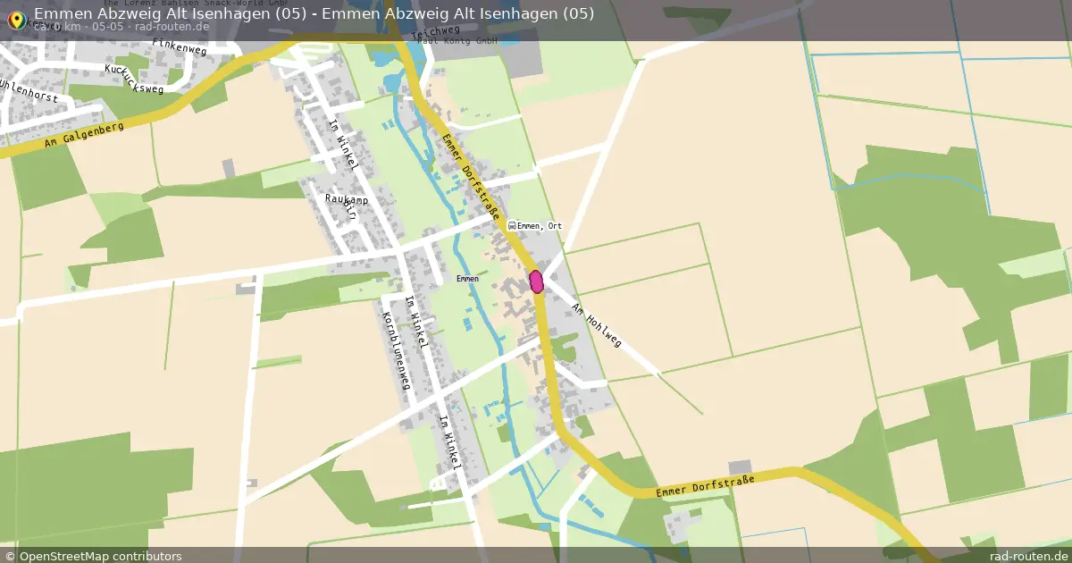 Emmen Abzweig Alt Isenhagen (05) - Emmen Abzweig Alt Isenhagen (05) (05-05) – Fernradroute auf Rad-Routen.de