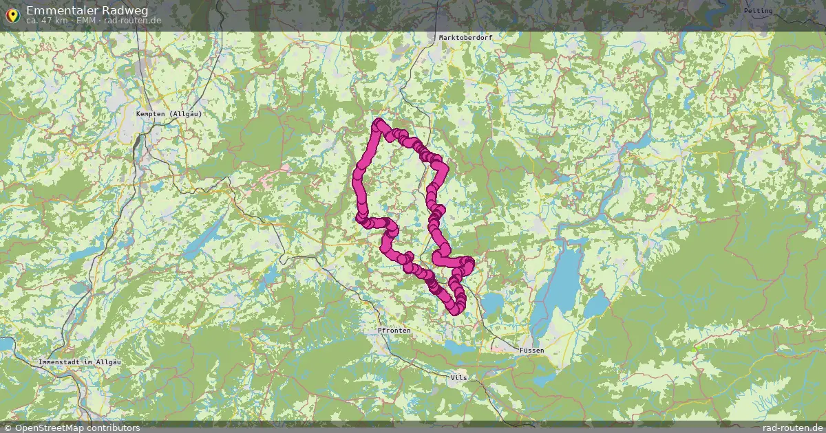 Emmentaler Radweg (Emm) – Fernradroute auf Rad-Routen.de