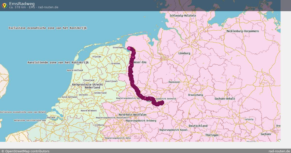 EmsRadweg (Ems) – Fernradroute auf Rad-Routen.de