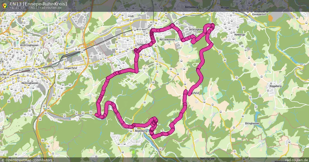 EN13 [Ennepe-Ruhr-Kreis] (EN13) – Fernradroute auf Rad-Routen.de