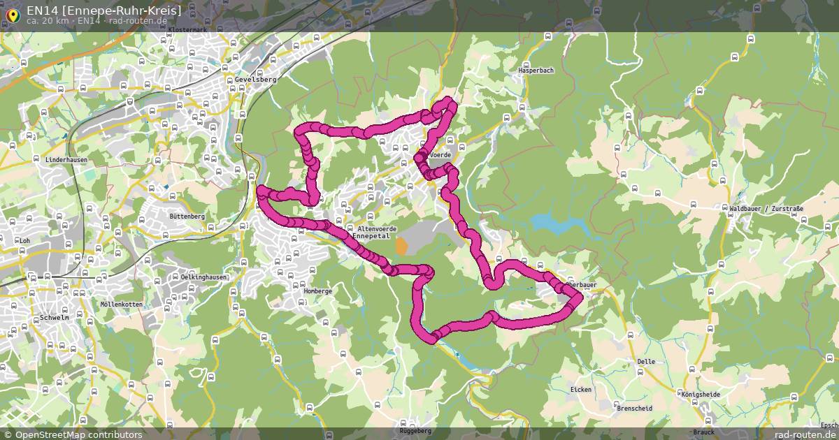 EN14 [Ennepe-Ruhr-Kreis] (EN14) – Fernradroute auf Rad-Routen.de