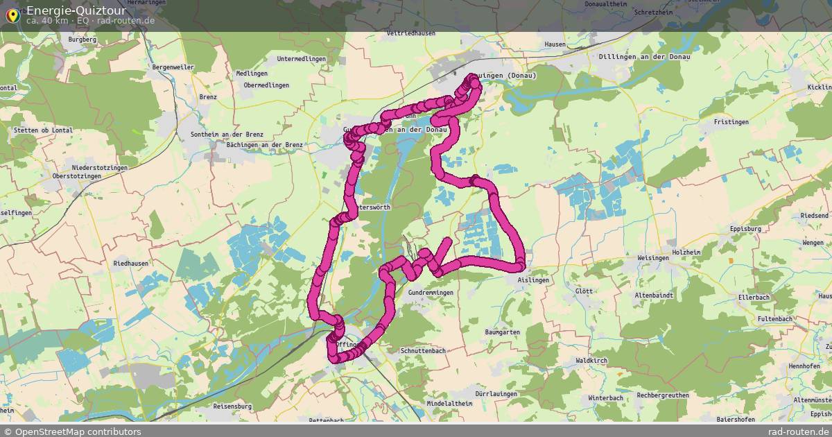 Energie-Quiztour (EQ) – Fernradroute auf Rad-Routen.de