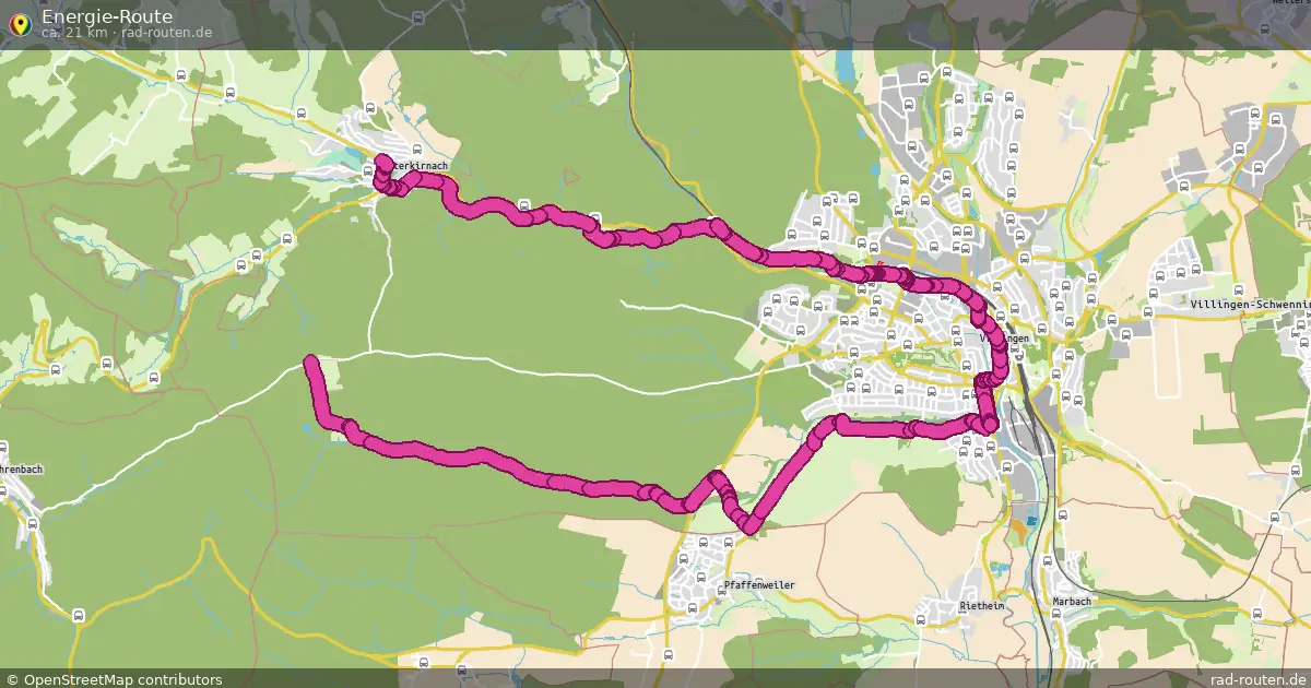 Energie-Route – Fernradroute auf Rad-Routen.de