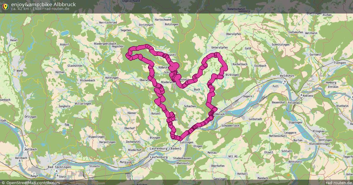 enjoy&amp;bike Albbruck (enbi) – Fernradroute auf Rad-Routen.de