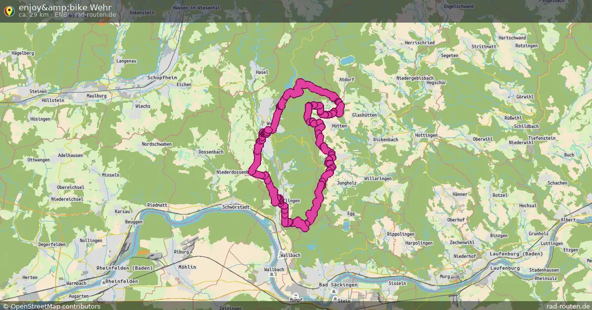 enjoy&amp;bike Wehr (enbi) – Fernradroute auf Rad-Routen.de