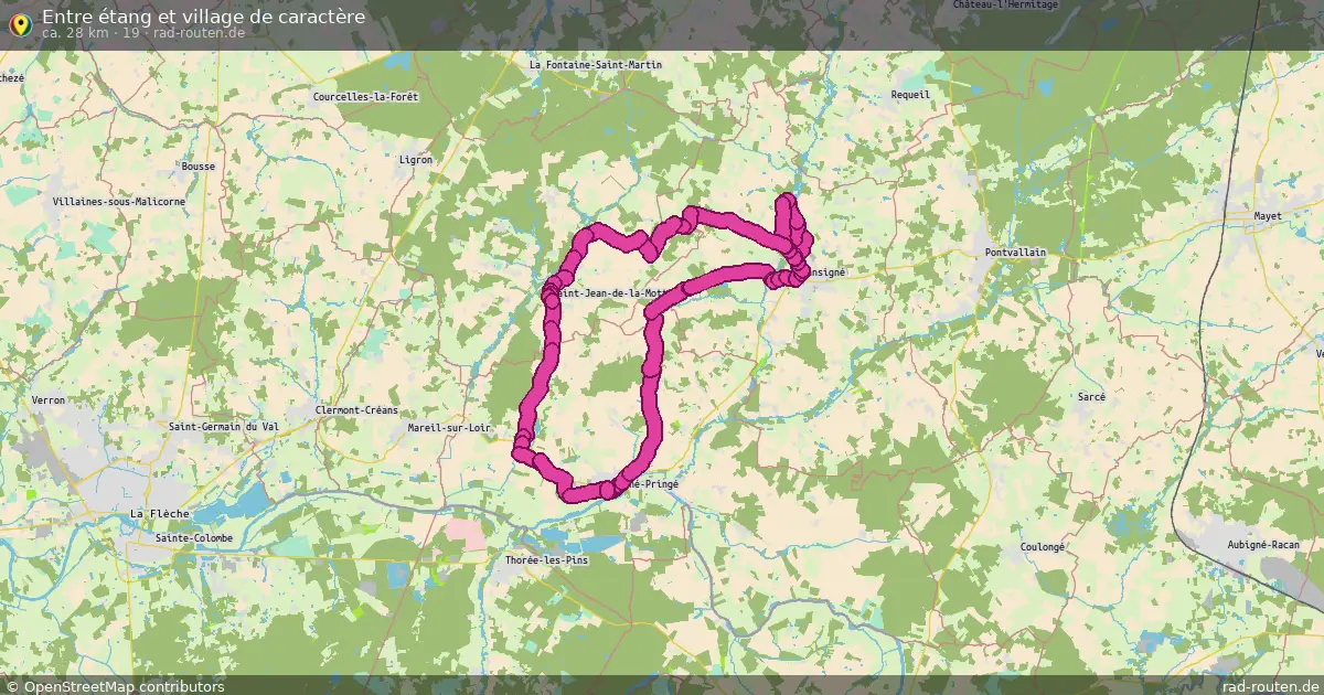 Entre étang et village de caractère (19) – Fernradroute auf Rad-Routen.de