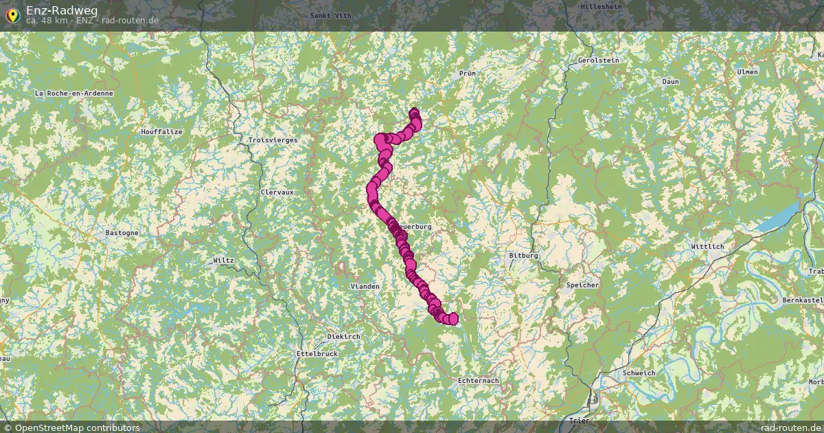 Enz-Radweg (Enz) – Fernradroute auf Rad-Routen.de