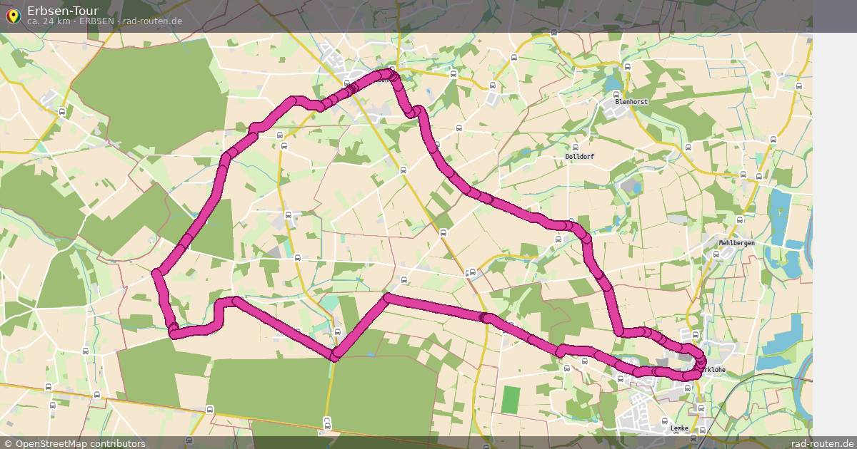 Erbsen-Tour (Erbsen) – Fernradroute auf Rad-Routen.de