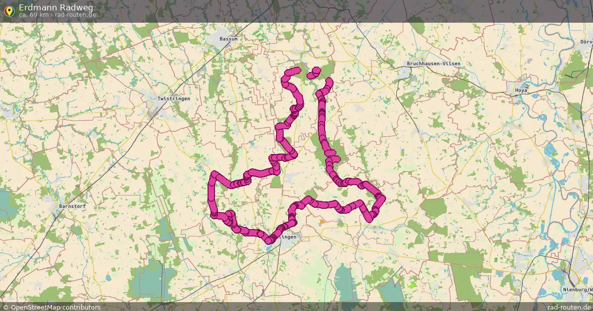 Erdmann Radweg – Fernradroute auf Rad-Routen.de