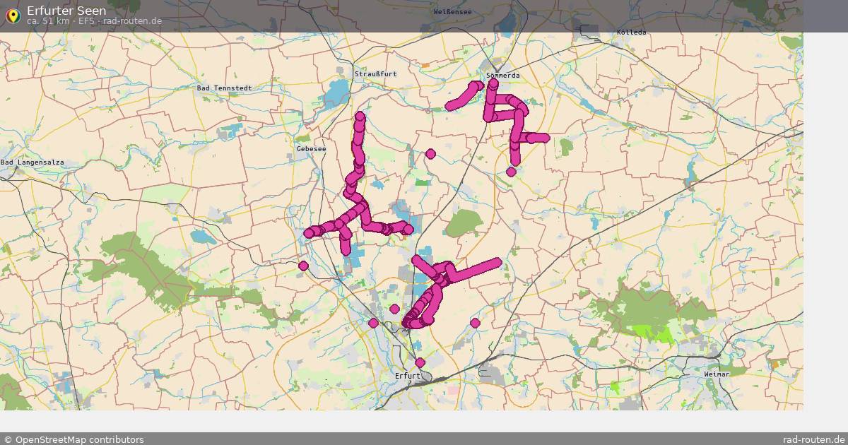 Erfurter Seen (EFS) – Fernradroute auf Rad-Routen.de