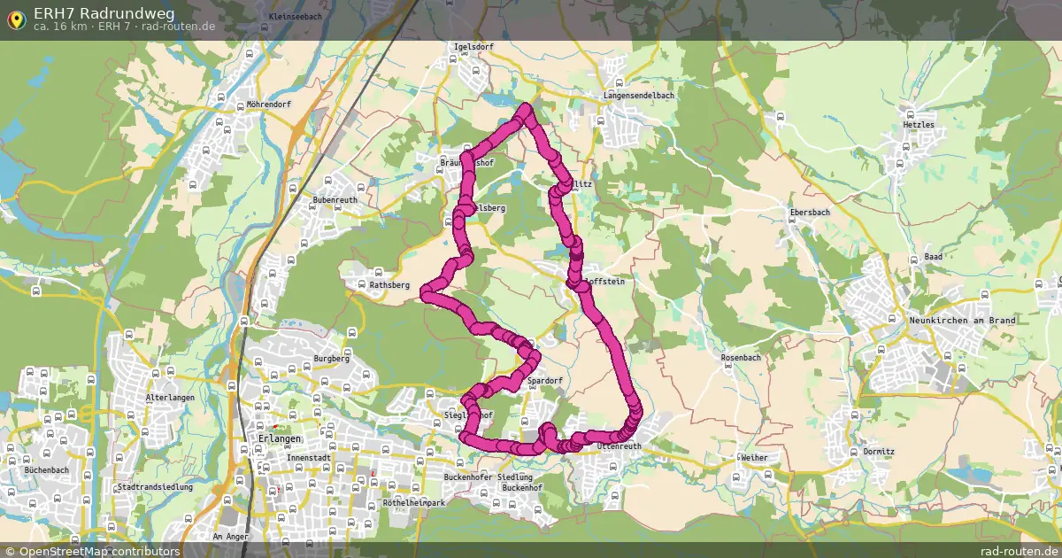 ERH7 Radrundweg (ERH 7) – Fernradroute auf Rad-Routen.de
