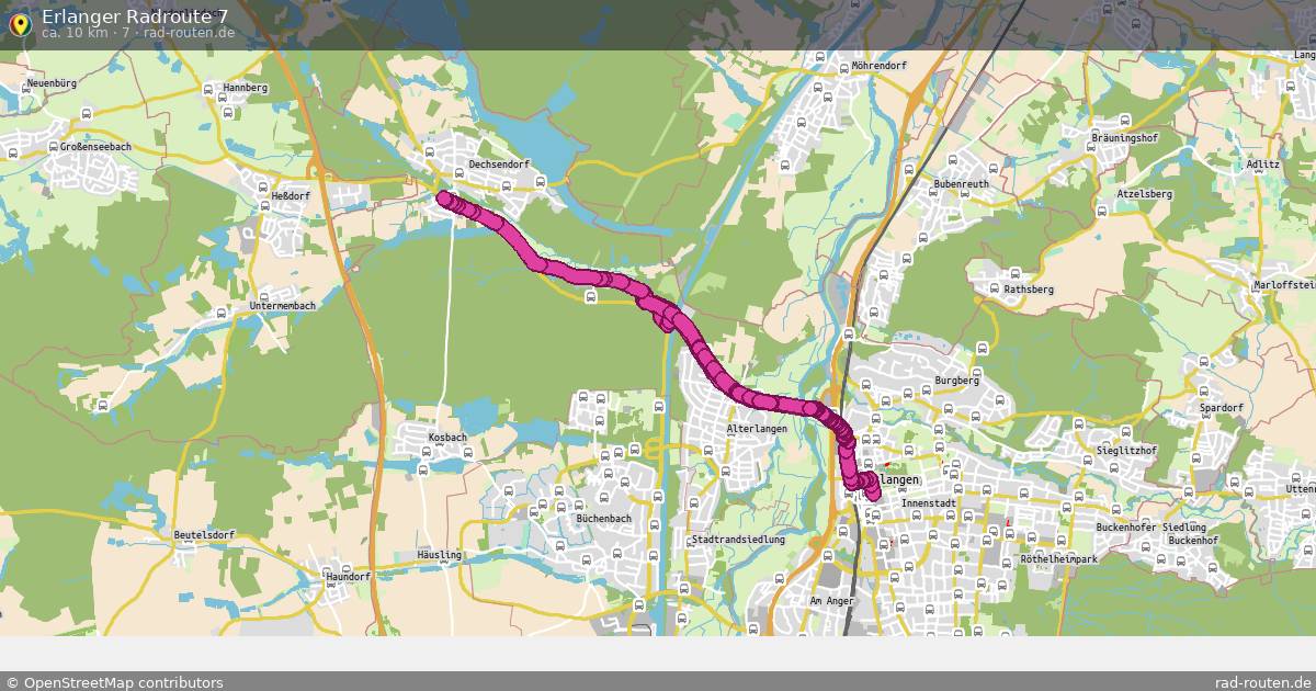 Erlanger Radroute 7 (7) – Fernradroute auf Rad-Routen.de
