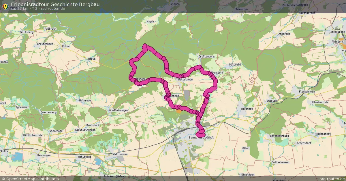 Erlebnisradtour Geschichte Bergbau (T 2) – Fernradroute auf Rad-Routen.de